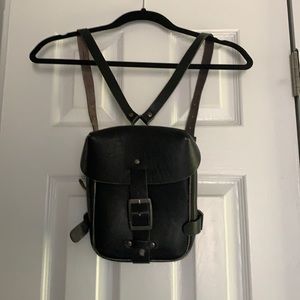 Topshop Leather mini backpack